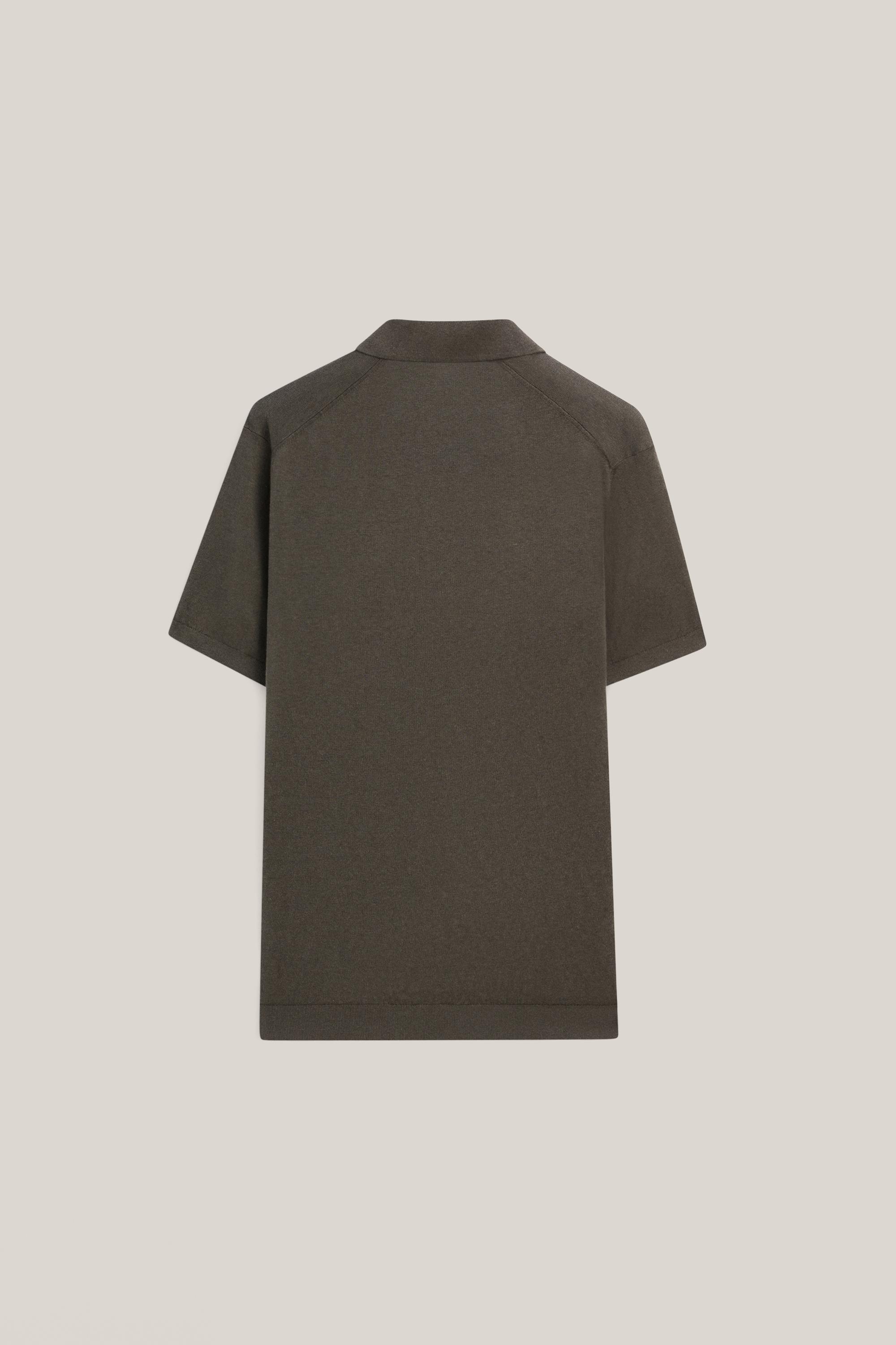 Cotton and linen knit polo sweater - LIMITED EDITION